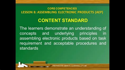 assembling electronic products|LESSON 8: ASSEMBLING ELECTRONIC PRODUCTS (AEP).